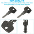 N008 Thule Series frame key,Thule roof rack replacement key,Replacement key for Yakima & Thule Ski, Roof,Cargo Box, Carrier Racks and Crossbars[Co...