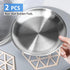 Stainless Steel Cat Dishes for Food and Water Bowls for Small and Medium Pets Relief of Whisker Fatigue -2 Sets Shallow Style...