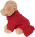 Small Dog Sweater Pet Christmas Sweater Dress for Dogs Cat Pet for Winter Christmas Holiday Breathable Ruffle Hem Design (Red, Large)...