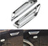 TuTuYa Car Side Mesh Vent, Universal Car Air Flow Chrome Fender Side Vent Decor Sticker Accessories,1 Pair...