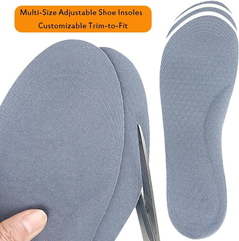 1Pair Blue Silicone Gel Reusable Honeycomb Full Length Non Slip Comfort Sports Insole Air Cushion Damping Shoe Pad Cushion Shoe Inserts for Men Wo...