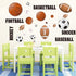 Runtoo Sports Wall Decals Kids Wall Stickers Soccer Baseball Football Hockey Basketball Boys Room Playroom Game Room Nursery Wall Décor...