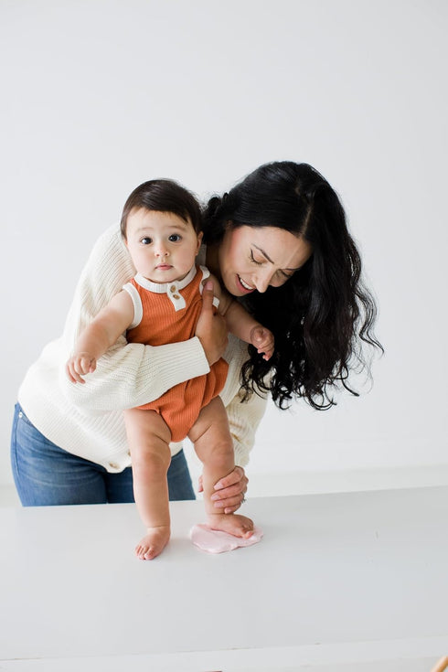 Pearhead Babyprints Baby's First Handprint or Footprint Ornament Kit, Easy No-Bake DIY Clay Impression, Christmas Baby Keepsake Gift, Pink...