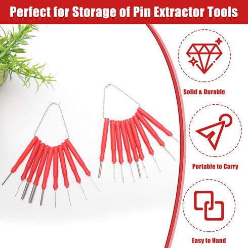 21+4P Terminal Pin Removal Tool Kit, Electrical Connector Depinning Tool Terminal Pin Extractor Tool Kit Wire Terminal Release Tool for Car Househ...