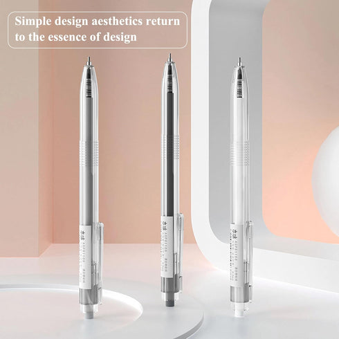 M&G Black ink Gel Pens 0.5mm, Retractable Pens, Fine Point Pens, Japanese-Style Gel Pen, Retractable Gel Pens Ideal for Office and School Supplies...