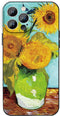 Compatible with iPhone 14 Pro Max,Yellow Floral Sunflowers Van Gogh Art Aesthetic Design Phone Case,TPU Shockproof Waterproof Antishock Phone Prot...