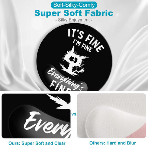 Large Mouse Pad with Wrist Rest Dia 9.45 inch, Mouse Pads for Desk, Cute Round Ergonomic Mouse Pad, Gel Mousepad Wrist Support for Computer Laptop...
