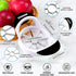 SCHVUBENR 3.5 Inch Apple Slicer - Professional Apple Cutter - Stainless Steel Apple Corer - Super Sharp Apple Slicer and Corer - Apple Tool with 8...