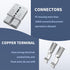 175Amp Battery Quick Connect/Disconnect Connector, 12V Wire Harness Plug Connector Kit, 1/0 AWG Quick Disconnect Battery Terminal for Car Winch Tr...