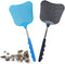 2 Pieces Fly Swatter, Extendable Fly Swatter Lightweight Manual Swat Pest Control, Adjustable Length 26 to 75 cm, Adjustable Stainless Steel Teles...