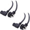 Cable Matters 2-Pack 16 AWG Low Profile Right Angle Power Cord, 90 Degree Power Cord, 6 Feet (NEMA 5-15P to Angled IEC C13)...