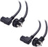 Cable Matters 2-Pack 16 AWG Low Profile Right Angle Power Cord, 90 Degree Power Cord, 6 Feet (NEMA 5-15P to Angled IEC C13)...