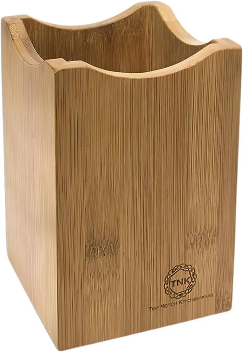 Top Notch Kitchenware Premium Bamboo Kitchen Utensil Holder and Organizer | Stylish Spoon Holder | Ideal Kitchen Utensil Organizer for Cooking | N...