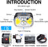 Type-C Rechargeable Red Headlamp (2 Pack), 1200 Lumen 14 Modes Bright White Light Head Lamp with Motion Sensor, IPX4 Waterproof Adjustable Strap H...