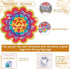 Round Diamond Art 6 Pieces of Diamond Painting Coasters with Brackets, Mandala Art Coasters, Adult DIY Diamond Art Crafts, Small Diamond Painting ...