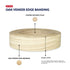 Oak Wood Veneer Edge Banding 2 inch x 25 ft Plywood Edging - Pre-glued Real Wood Veneer - Flexible Easy Application Iron-on Edge Banding for Furni...