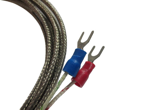 Meter Star M6 Screw Industrial Thermocouple Sensor K Type High Temperature 0-800 ° C Temperature Sensor,Thermometer Line (5 M, WRNT Shielding Wire...