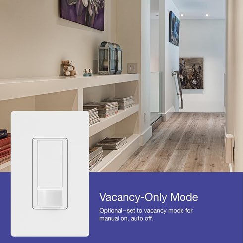 Lutron Maestro Motion Sensor Switch | 2 Amp, Single Pole | MS-OPS2-WH | White......