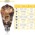 DAYBETTER Vintage LED Edison Bulbs 60 Watt Equivalent, ST58 Antique LED Filament Light Bulbs, Dimmable Led Bulb with E26 Medium Base, Warm White 2...