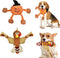Halloween Squeaky Dog Toys Plush Stuffed Turkey Toys for Puppy Tough Small Dog Pumpkin Toys...