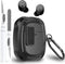 Olytop for Google Pixel Buds Pro Case 2022 with Lock Clip & Cleaner Pen, Rugged Armor Shockproof Protective Hard Cover Skin with Carabiner Men Wom...