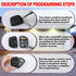 Kingdder 3 Pieces Garage Door Remote Compatible for Multicode 300mhz 10 Dip Switch 3089 3060 3070 Gate Opener Remote Multicode Gate Opener with Ke...