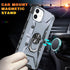 Case for iPhone 12 Case iPhone 12 Pro Case Military Grade Drop Case with Kickstand Metel Ring Magnetic Holder Shockproof Protective for iPhone 12 ...