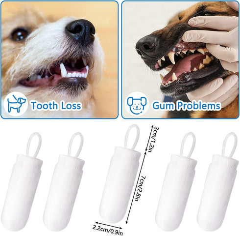 20 Pcs Microfiber Fingerbrush for Dogs Soft Finger Toothbrush Pet Dental Finger Brush for Dog Cat Teeth Cleaning Remove Plaque and Tartar...