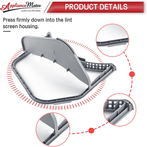 DC97-16013A Dryer Lint Trap Filter Screen Replacement for Samsung Dryer by APPLIANCEMATES Replaces DC97-16013B 2077180 PS4221239 EAP4221239 AP4559595