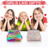 2 Pack Coin Purse for Women Sequin Small Coin Purse with Kiss-Lock Closure Colorful Glitter Reversible Sequin Change Purse Wallet for Women Girls ...