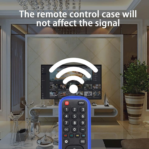 CHUNGHOP Protective Silicone Remote Case for Hisense EN2A27 ERF2K60H EN2H27B EN2H27HS EN2H27D ER-31607R ER-22655HS Cover Kids-Friendly Anti-Slip S...