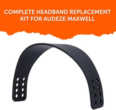 WC HeadbandZ Maxwell - Upgraded Silicone Headband for Audeze Maxwell by Wicked Cushions - Enhanced Flexibility, Comfort, and Style with Matching E...