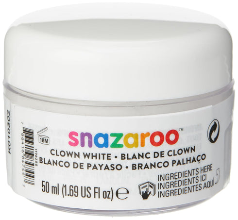 Snazaroo Face and Body Paint, Clown White, 50ml...
