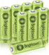 Brightown 8 Pack Rechargeable Battery AA, NiMH Pre Charged Double A Battery for Solar Lights and Household Devices, Recharge up to 1200 Cycles...