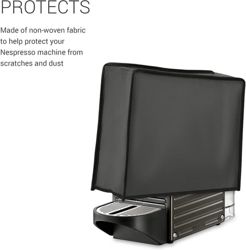 kwmobile Cover Compatible with Nespresso Pixie - Plastic Case for Coffee Maker Machine - Dark Grey...