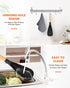 Cooking Spoon for Nonstick Cookwares, Great for Cooking and Serving Durable BPA-Free Matte Silicone, Wood Handle Spoon for Mixing, Scoop, and Scra...