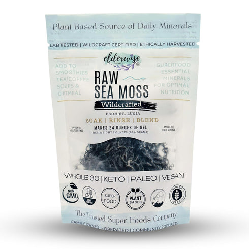 Sea Moss | Aqua Marine | Makes 24oz of Gel | Wildcrafted | Rare | Raw + Non GMO | Sundried | Green (Aqua Marine)...