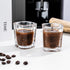 4 Pack Shot Glasses Measuring Cup,2oz Espresso Shot Glass,Liquid Heavy Glass Wine Glass,Measurement of Dry and Liquid Ingredients(Black)...