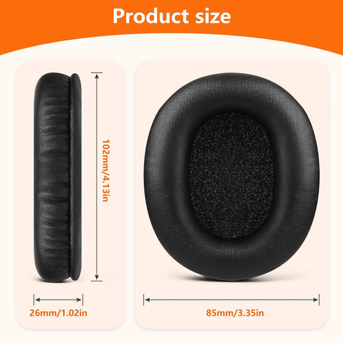 Replacement Ear Pads for Audio Technica ATH M50X/M40X, SteelSeries Arctis, HyperX Cloud, Logitech G Pro X, Turtle Beach Stealth & More Headphones,...