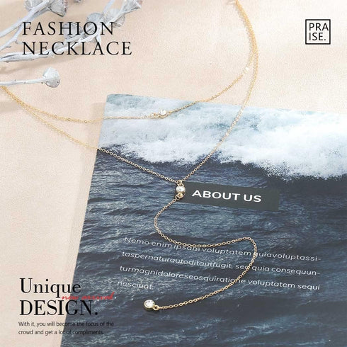 Jovono Boho Layered Neckalces Rhinestone Pendant Neckalce Lariet Necklace Chain Y Chain Jewelry for Women...