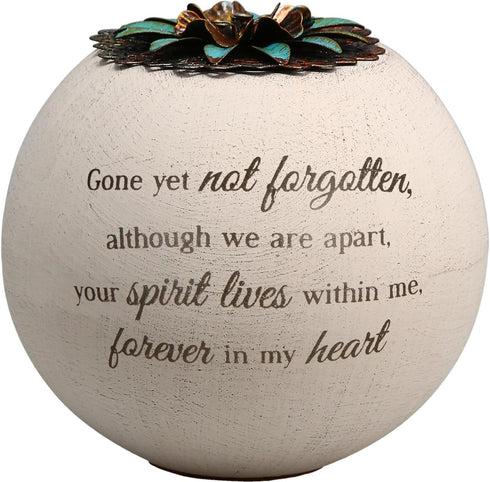 Pavilion Gift Company 19093 Forever in My Heart Terra Cotta Candle Holder, 4-Inch, White...