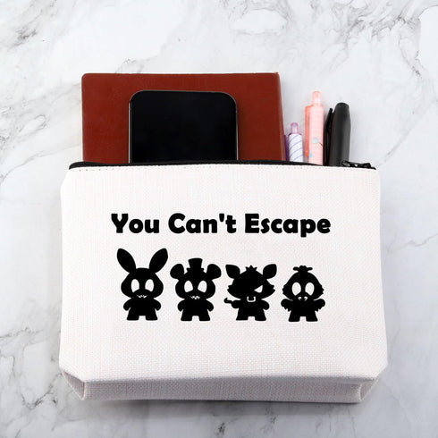 Horror Movie Lover Gift You Can't Escape Cosmetic Bag Movie Inspired Makeup Bag Freddy Friend Gift...