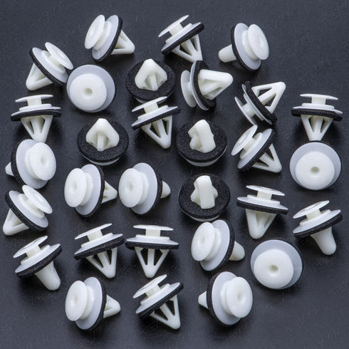 Rexka 30pcs Door Trim Panel Retainer Clips - Compatible with Mazda, CX-7, CX-9, 2, 3, 5, 6, Speed6, Miata, MPV, Protege, RX-8...