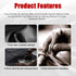 Leather Steering Wheel Cover, Stitch On Wrap, Breathable Anti-Slip Car Steering Wheel Protector for Max Diameter 15'', DIY Sewing with Needle Thre...