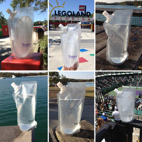 Concealable Cruise Ship Rum Sneak Flask Kit Set (4x16oz, 4x8oz)...