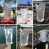 Concealable Cruise Ship Rum Sneak Flask Kit Set (4x16oz, 4x8oz)...