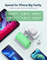 Green Small Portable Battery Charger 4800mAh, Tiny Power Bank Ultra-Compact 15W Fast Charging Mini Battery Pack Power Charger for iPhone 14 Pro/13...