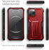 ExoGuard Compatible with iPhone 12 Pro Max Case, Rubber Shockproof Full-Body Cover Case Built-in Screen Protector with Kickstand for iPhone 12 Pro...