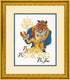 Dimensions 70-35358 Disney Be Brave Counted Cross Stitch Kit, Beauty and the Beast Cross Stitch, 8" x 10",Ivory...