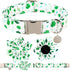 St. Patrick's Day Dog Collar with Flower, Cotton Flower Dog Collar for Small Girl Boy Dog, Durable Metal Buckle Pet Collar with Lucky Shamrock, Gr...